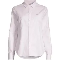 Gant para mujer. 4300141 Camisa Oxford Slim Fit elástica rosa (36), Algodón, Clásico, Manga larga, outlet 2026.