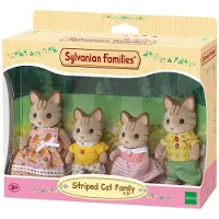 Sylvanian Families Familia De Gatos Rayados Sylvanian Families