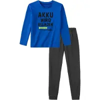Buffalo Pijama azul / manzana / negro