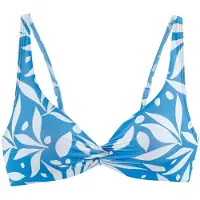 LASCANA Top de bikini deportivo azul cielo / blanco
