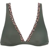 LASCANA Top de bikini beige / marrón / oliva