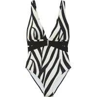 French Connection Traje de baño negro / blanco