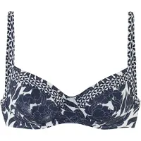 Sunseeker Top de bikini marino / blanco