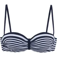 LASCANA Top de bikini marino / blanco