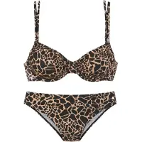 LASCANA Bikini beige / negro