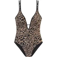 LASCANA Traje de baño beige / negro