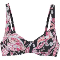 Sunseeker Top de bikini azul claro / rosa / negro / blanco