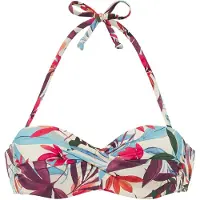 LASCANA Top de bikini crema / azul claro / verde oscuro / lila / rosa