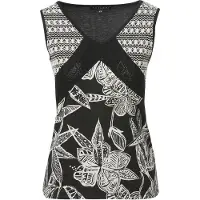 KOROSHI Top negro / blanco