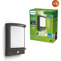 Philips Lámpara de pared Philips Samondra, 3,8 W, luz exterior para pared, color antracita, metal, IP44, para terraza, jardín, clase II