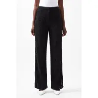 French Connection Asura Lace Flared Trouser Blackout Talla: 10 | Pantalones Rectos Outlet | Mujer | Negro
