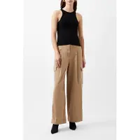 French Connection Atena Twill Cargo Pants Autumn Camel Talla: L | Pantalones Cargo Outlet | Mujer | Marrón