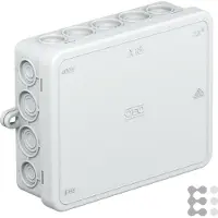 OBO Caja de conexión de cables A 18, dimensiones 125x100x38, color gris claro RAL7035, referencia 2000410