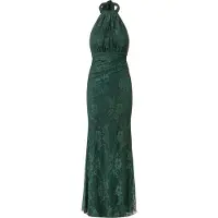 Kraimod Vestido de noche verde oscuro