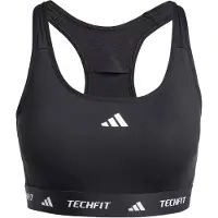 Adidas Sujetador deportivo 'TECHFIT' negro / blanco