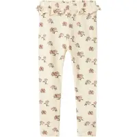 Lil´ Atelier Leggings 'NMFGavo' crema / verde oscuro / rosé