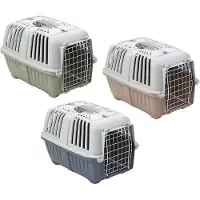 Aimé Transportín práctico con puerta de metal para gatos y perros