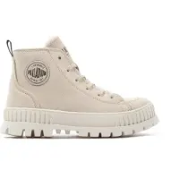 Palladium Botines con cordones 'Pallashock' beige claro / negro