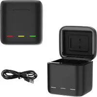 Telesin Caja Cargadora para Tres Baterías - para GoPro Hero 9/10