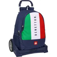 Safta Mochila Con Ruedas Evolution Trolley Benetton Flag
