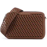 Michael Kors Leather Camera Cross Body Bag In Brown Talla: OS | Bandoleras Cruzadas Outlet | Mujer | Marrón