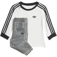 Adidas adidasConjunto vaquero con camiseta manga larga 98 White / Black Niño