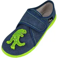 Beck Zapatillas de casa 'Creepy' azul oscuro / verde claro / negro