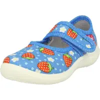 Beck Zapatillas de casa 'Erdbeere' azul claro / verde claro / rojo / blanco