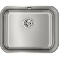 Teka BE 50.40 MAX, Fregadero encimera, Rectangular, Acero inoxidable, Acero inoxidable, 1 cuba, 430 mm