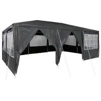 vidaXL : Tienda de fiestas, 600 x 400 x 266 cm, color antracita, material: polietileno