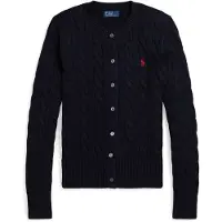 Ralph Lauren para mujer. 211971868008 Cárdigan de algodón en punto de ochos marino (S), Casual, outlet 2026.