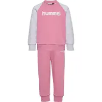 Hummel Chándal gris claro / rosa claro / blanco