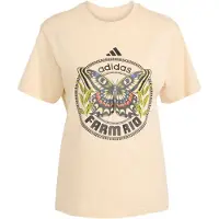 Adidas Farm Gfx Tee Sand Strata Talla: L | Camisetas de Seda Outlet | Mujer | Marrón