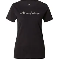 Armani Exchange Camiseta negro / blanco