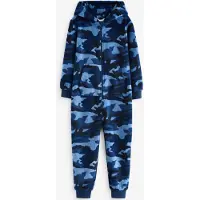 Next Pijama azul claro / azul oscuro / negro