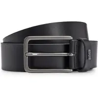 BOSS Cinturón 'Calis' negro / plata