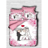 L'essentiel Maison L'Essentiel, Juego de ropa de cama para el hogar, modelo PRL1220, color rosa, blanco. Incluye: funda de edredón, parte superior del edredón y funda de almohada. Material: 100% micro-satén de poliéster