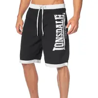 Lonsdale Bermudas 'Clennell' negro / blanco