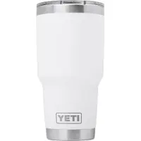Yeti Coolers - Rambler 30 Oz - Vaso aislante size 887 ml, blanco/gris