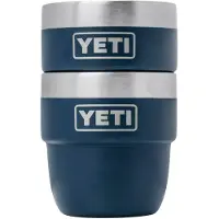 Yeti Rambler Stackable Espresso Cups 4oz, Navy Blue, vasos térmicos apilables, 118 ml