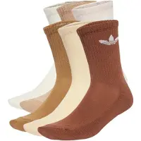 Adidas Originals Calcetines Trefoil Cushion Crew Socks 6 Pairs mujer - Marrón - XS