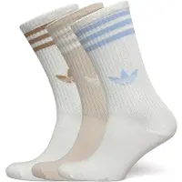 Adidas Originals Calcetines '3-Stripes High Crew 3 Pairs' beige / azul claro / marrón / blanco