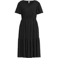 s.Oliver -qs Dress Black Talla: 38 | Vestidos Midi Outlet | Mujer | Negro