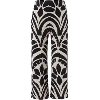 Comma Pants 7/8 Grey/black Talla: XS | Pantalones Outlet | Mujer | Gris