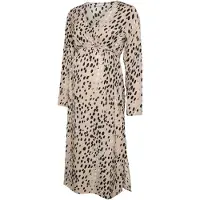 Mamalicious Vestido 'MLPali' beige / negro / blanco