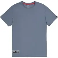Alpha industries Camiseta azul paloma / amarillo claro