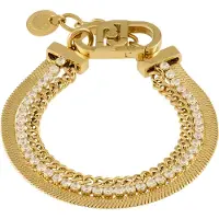 Liu Jo Pulsera triple de mujer de oro laminado Fashion LJ2644