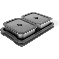 Weber 3400220, Contenedor, rectangular, negro, acero inoxidable, acero inoxidable, 366,7 mm, 240,7 mm