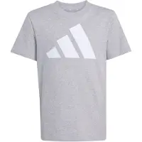 Adidas Camiseta funcional 'Essential' gris moteado / blanco