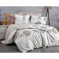 L'essentiel Maison L'Essentiel, Ropa de hogar, Adal - PRL2408, Braun, Juego de cama, 100% algodón reforzado